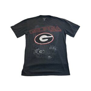 Georgia Bulldog Graphic T-Shirt Gray ProEdge Size Medium
